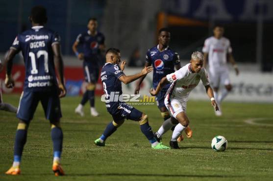 Moya ha sido uno de los jugadores más peligrosos para Motagua. Foto: Andro Rodríguez.