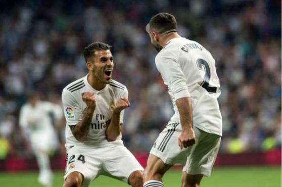 El lateral derecho Dani Carvajal abrió el marcador en el Santiago Bernabéu.