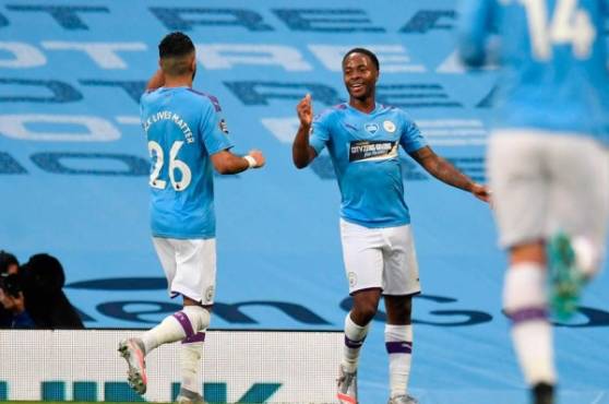 Raheem Sterling fue el anotador del gol que le dio la ventaja al City.
