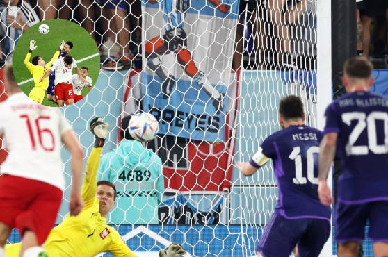 Wojciech Szczesny adivinó el lanzamiento de penal de Lionel Messi que lo perdonó en el minuto 39.