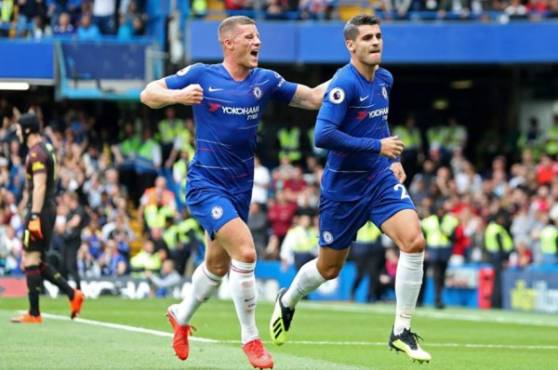 Morata marcó el segundo tanto para el Chelsea sobre el Arsenal.