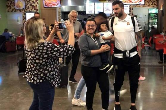 Gignac solo vino una vez a Centroamérica en siete oportunidades. Fue en febrero del 2020 a El Salvador.