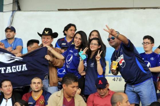 La afición del Motagua se ha hecho llegar al Nacional.