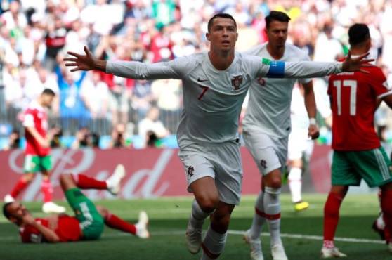 Cristiano Ronaldo lleva cuatro goles en el Mundial de Rusia 2018.