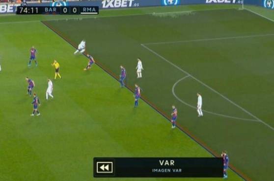 Gareth Bale marcó el gol al 73' pero en la jugada previa, Ferland Mendy, estaba posición adelantada.