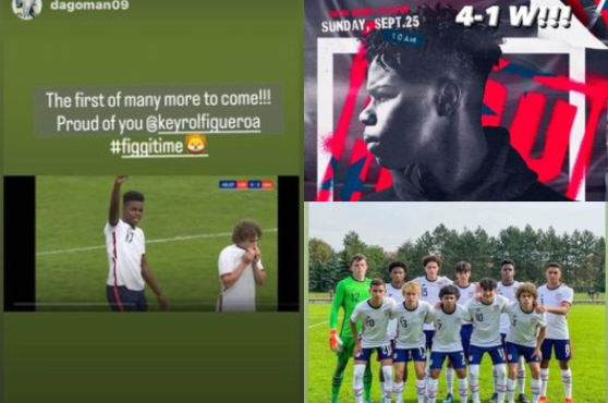 Las felicitaciones a Figueroa, que se estrenó con las Barras y las Estrellas.