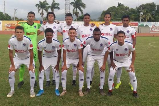 El once titular del Olimpia reservas ante Honduras Progreso. Foto cortesía.