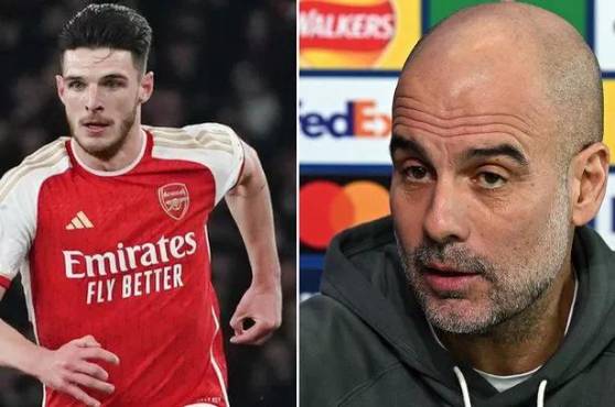 Pep Guardiola quiso tener a Declan Rice en el Manchester City.