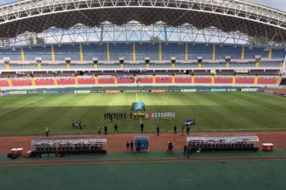 La Selección de Honduras está empatando sin goles contra Estados Unidos en la final del Premundial Sub-20 de Concacaf. Foto cortesía @UNCAF