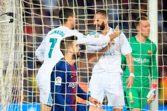 Cristiano Ronaldo anotó mediante pase de Benzema el empate en el Camp Nou.