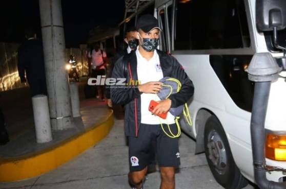 Olimpia llegó al Estadio Nacional para el choque de esta noche ante el América de México. FOTO: Johnny Magallanes