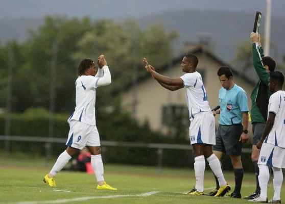 El 11 que utilizó Honduras en el amistoso con Bielorrusia en 2010 previo al Mundial de Sudáfrica