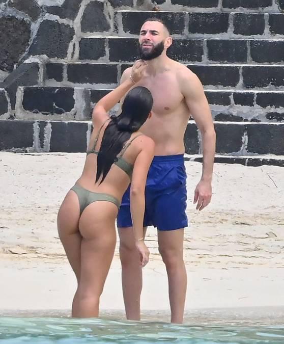 Otra polémica de Benzema: la impensada mujer con que se fue de vacaciones después de ser padre con Jordan Ozuna