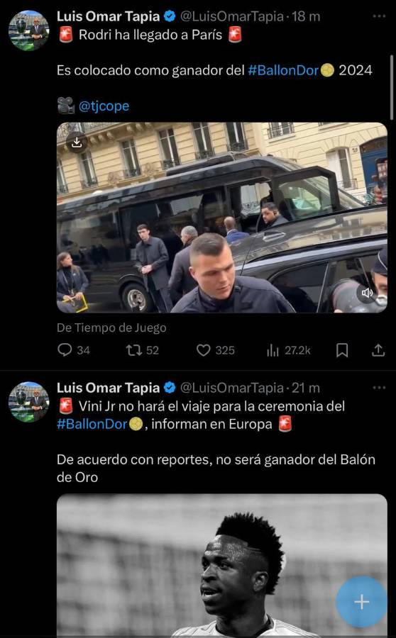 Vinicius no ganará el Balón de Oro y la prensa mundial reacciona : “Es la mayor vergüenza en años”, “Que injusto”