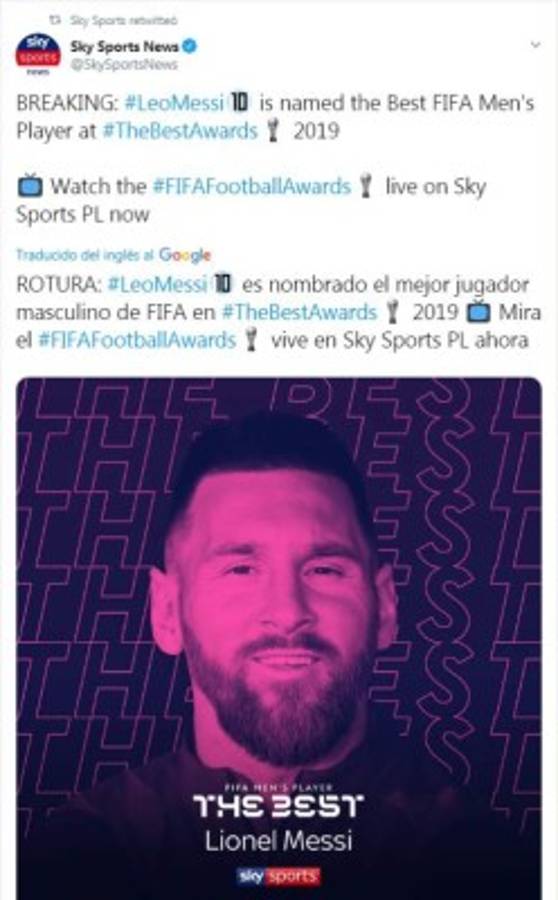 ¡Se rinden ante Lio! Lo que dicen los medios sobre Messi tras ganar su primer The Best