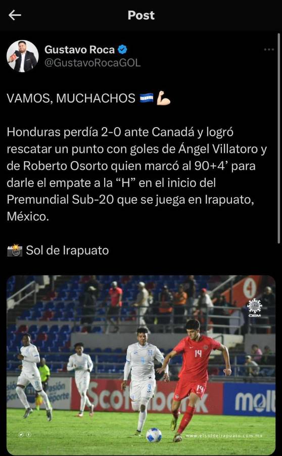 ”El mejor de Honduras”, “alma de la Selección”: Prensa se rinde ante Roberto Osorto tras ser héroe en el Premundial Sub-20