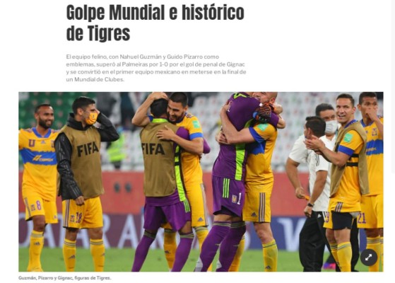 Así reacciona la prensa tras la gesta de Tigres en el Mundial de Clubes y el mensaje del Bayern Múnich