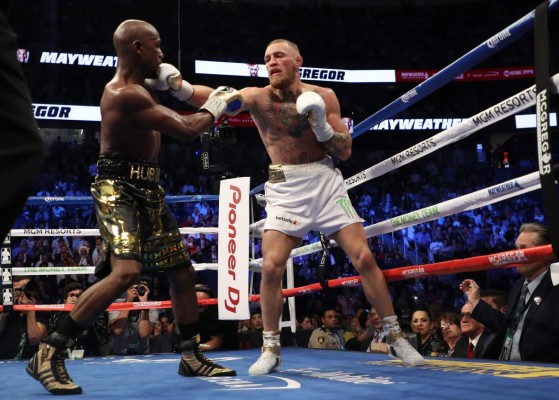 Las mejores fotos que dejó el triunfo de Floyd Mayweather ante Conor McGregor