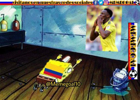 ¡Crueles! Los mejores memes de la eliminación de Colombia del Mundial a manos de Inglaterra