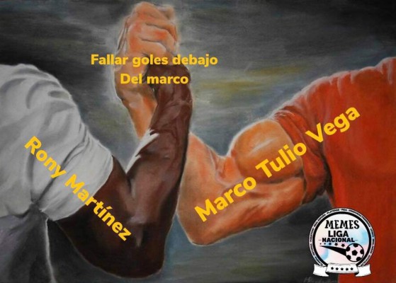 Divertidos memes atacan al Real España y Rony Martínez, Olimpia es alabado