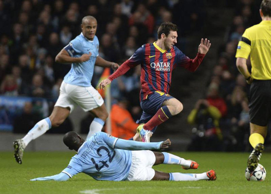 Manchester City-Barcelona Champions League.