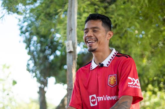 Bayron Méndez ahora se dedica al fútbol de veteranos en la Liga Sampedrana.