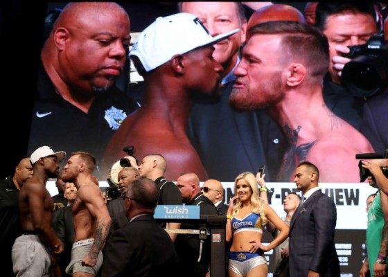 En fotos: Polémica e insultos entre Mayweather y McGregor a un día de la pelea