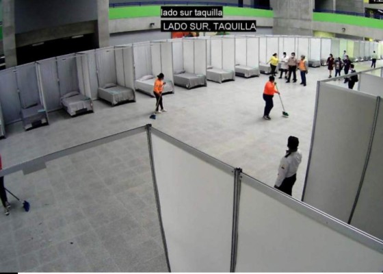 Polideportivo de la UNAH listo para recibir pacientes con coronavirus en Honduras