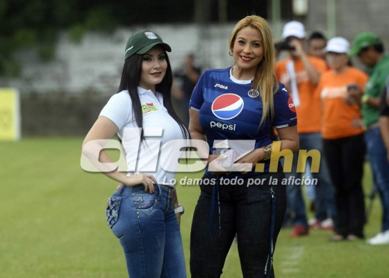 Las hermosuras que adornaron el clásico Marathón-Motagua