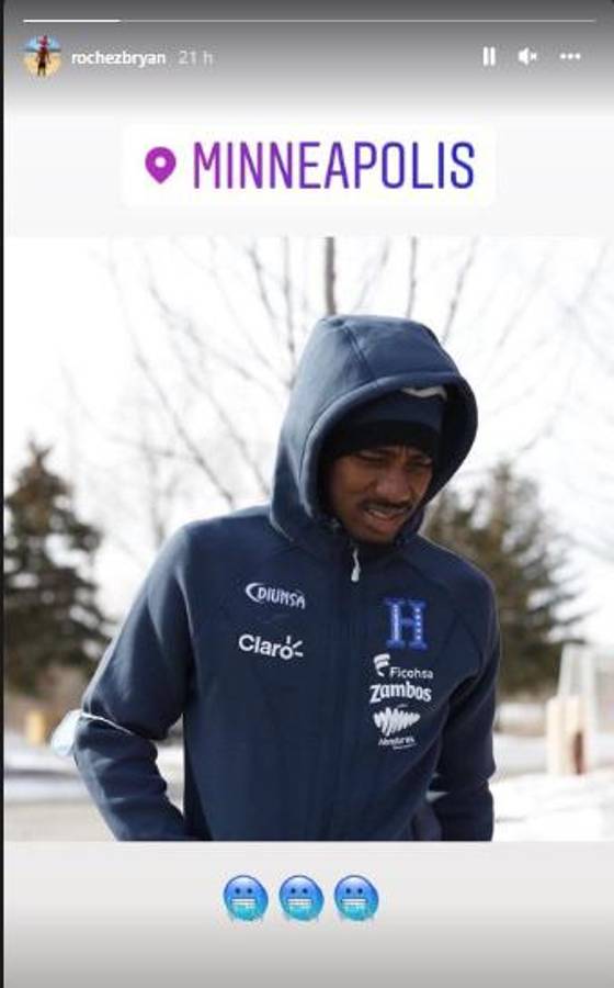 Seleccionados de Honduras asombrados con el intenso frío en Minnesota a horas del juego ante EEUU: “Que sea tu voluntad, mi Dios”