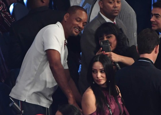 Will Smith y otras celebridades que no se perdieron la pelea entre Canelo y Golovkin