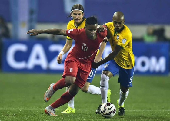 Brasil-Perú en imágenes