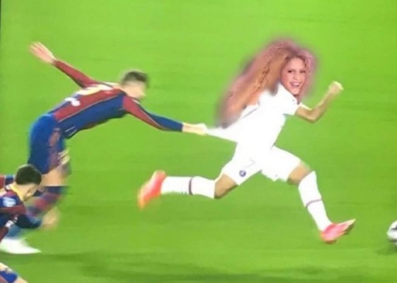 Hacen pedazos a Piqué y a Messi: Los otros memes de la goleada del PSG al Barcelona