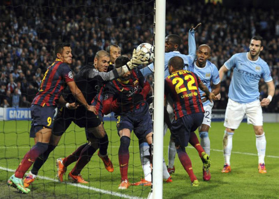Manchester City-Barcelona Champions League.