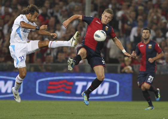 David Suazo debutó con la camisa del Catania