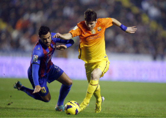 El Barcelona gano 4-0 al Levante en la LIGA BBVA