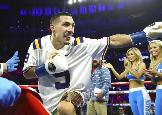 Las mejores fotos que dejó nocaut de Teófimo López a Richard Commey por el título mundial