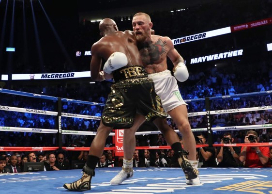 Las mejores fotos que dejó el triunfo de Floyd Mayweather ante Conor McGregor