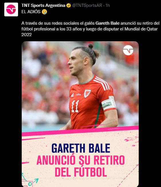 “Adiós leyenda”, “Lo ganó todo”: Prensa internacional se rinde ante el retiro de Gareth Bale