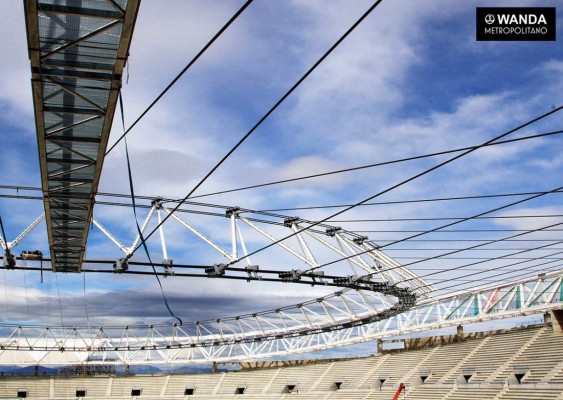 Así luce el nuevo estadio del Atlético de Madrid que está en construcción