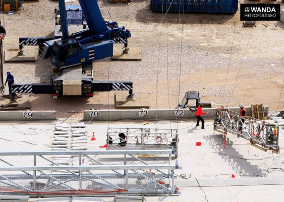 Así luce el nuevo estadio del Atlético de Madrid que está en construcción