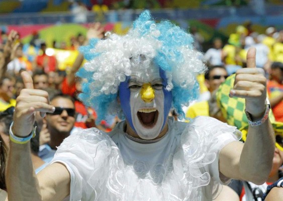 Las mejores imágenes del juego Argentina vs Bélgica.