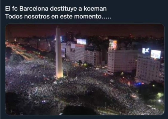 Koeman fue despedido del Barcelona y los memes destrozan al entrenador holandés