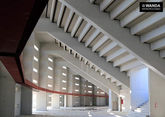 Así luce el nuevo estadio del Atlético de Madrid que está en construcción