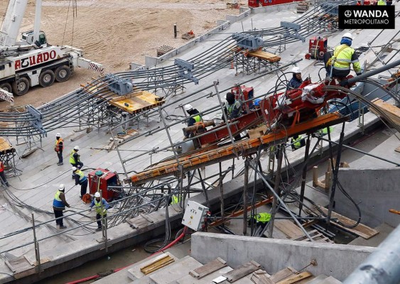 Así luce el nuevo estadio del Atlético de Madrid que está en construcción
