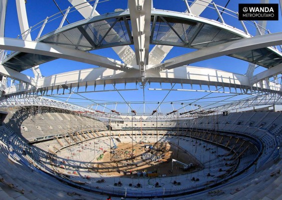 Así luce el nuevo estadio del Atlético de Madrid que está en construcción