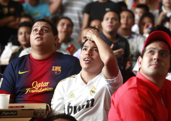 Ambiente en Honduras del clásico Real Madrid-Barcelona