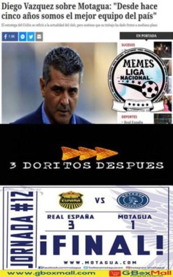 Los memes destrozan al Motagua tras derrota ante Real España en el Morazán