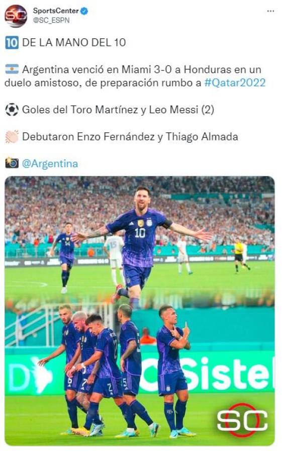 ¡Así hablan de Messi y Héctor Castellanos! La reacción de la prensa argentina luego de golear a Honduras: “responden con violencia”