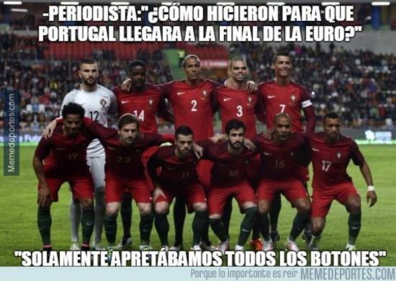 Los mejores memes que calientan la final de la Eurocopa entre Francia y Portugal